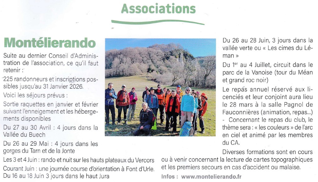 Montelier Mag janvier 2026