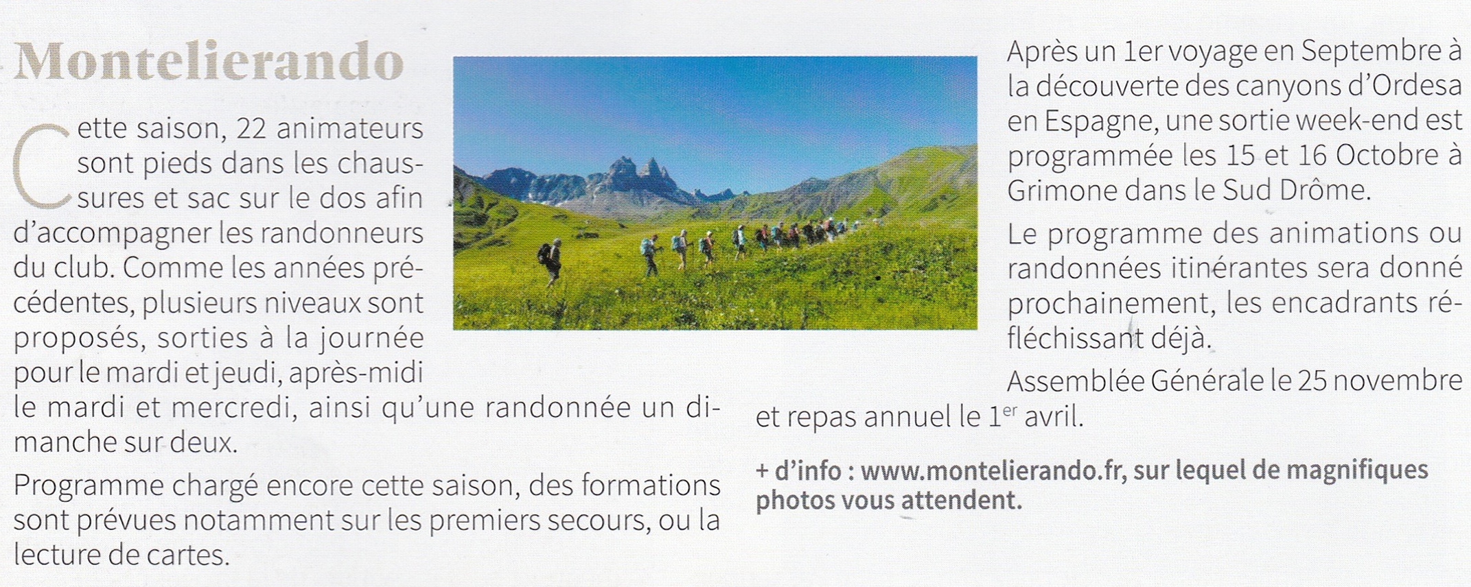 Montelier info 09 2022